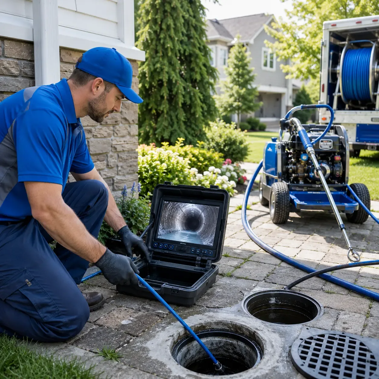 Outdoor drain cleaning professionals serving Kennard, TX